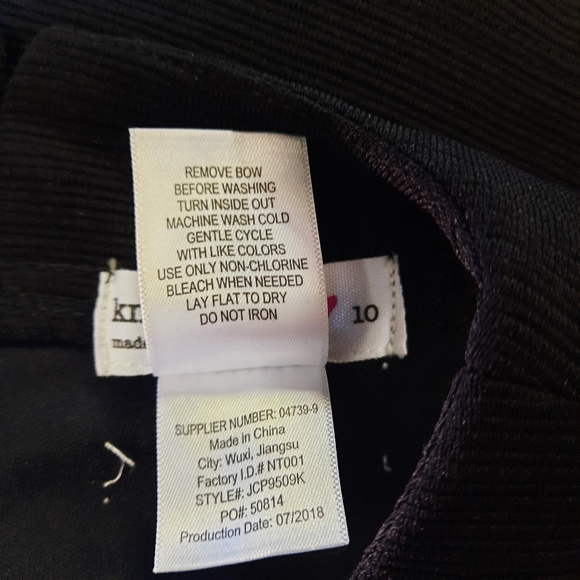 Knit Works Top Girl's Size 10 Black Beaded Sleeveless Cropped Stretch Blouse - Picture 6 of 8